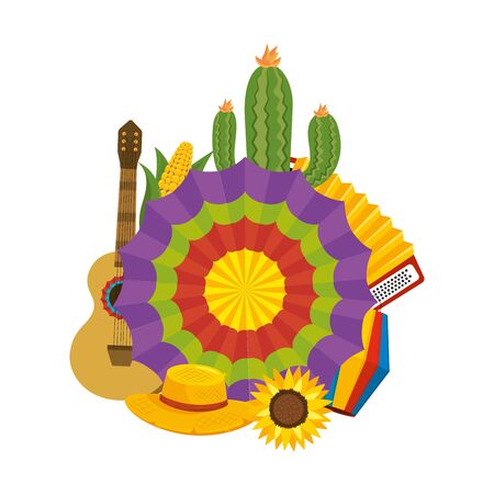 festa junina cartoonのイラスト素材