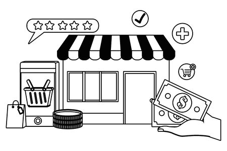 Store icon designのイラスト素材