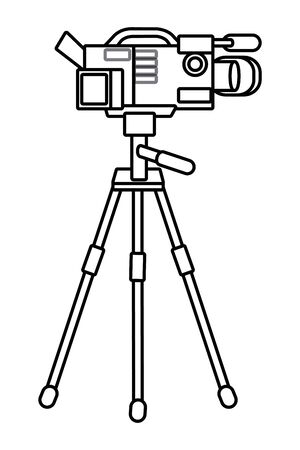 Isolated Video camera designのイラスト素材