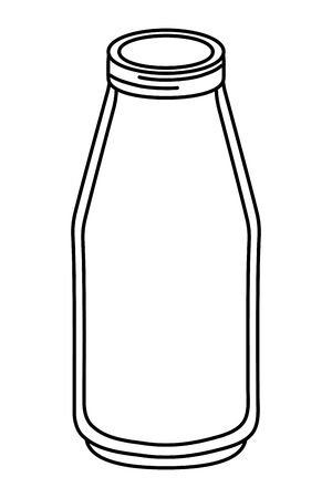 glass bottle cartoon vector illustration graphic designのイラスト素材