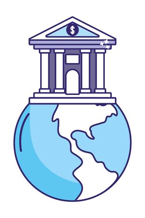 saving money finance business bank elements cartoon vector illustration graphic designのイラスト素材