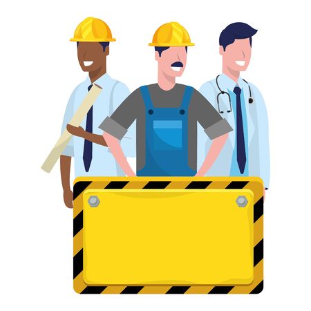 labor day job career people group cartoon vector illustration graphic designのイラスト素材