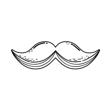 mustache style hipster accessoryのイラスト素材