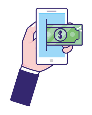 saving money cartoonのイラスト素材