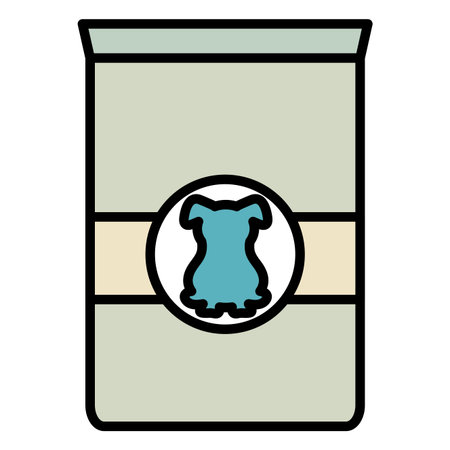 dog pet food bag icon vector illustration designのイラスト素材
