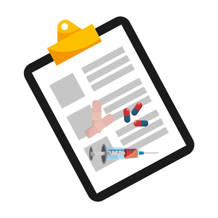 healthcare medical supplies cartoon vector illustration graphic designのイラスト素材