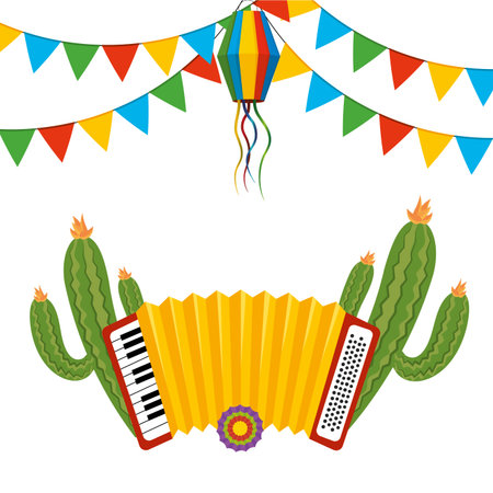 festa junina cartoonのイラスト素材