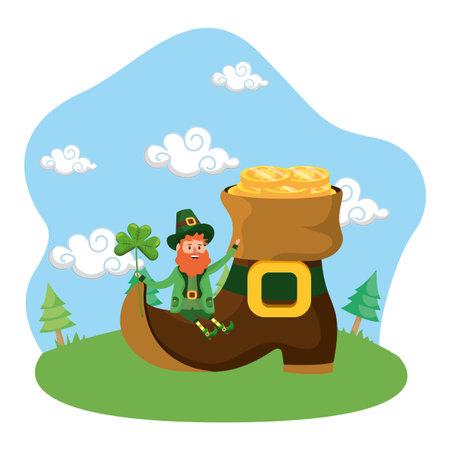 st patricks day cartoonのイラスト素材