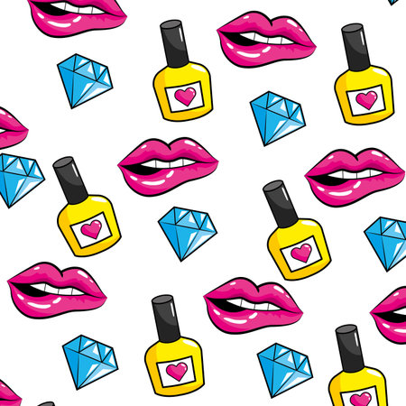 pop art comic background pattern cartoonのイラスト素材