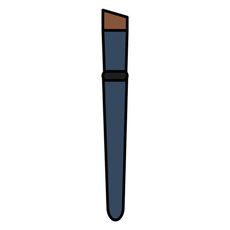 make up brush drawing iconのイラスト素材