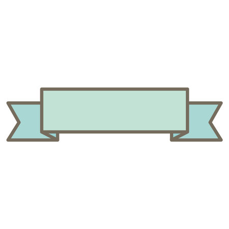 ribbon frame decoration isolated iconのイラスト素材
