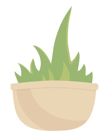 Isolated plant with leaves designのイラスト素材