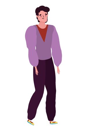 Avatar of a man design, Boy male person human and attractive theme Vector illustrationのイラスト素材