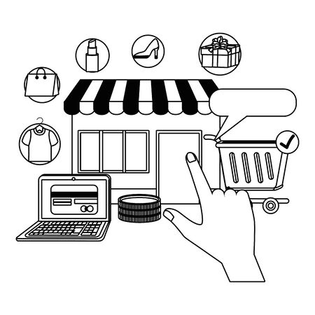 Store icon designのイラスト素材
