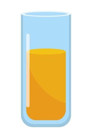 Orange juice design, Drink glass beverage fresh food and healthy theme Vector illustrationのイラスト素材