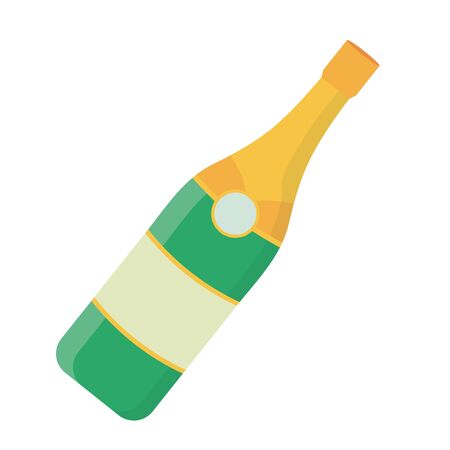Isolated champagne bottle design vector illustratorのイラスト素材