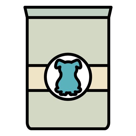 dog pet food bag iconのイラスト素材