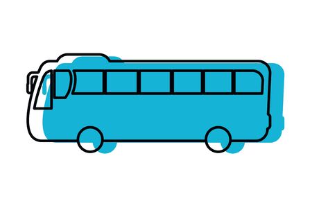 transportation concept bus cartoon vector illustration graphic designのイラスト素材