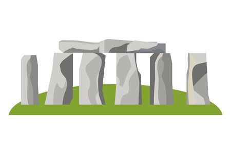 Stonehenge england landmark design vector illustrationのイラスト素材