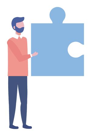 Businessman avatar cartoon design vector illustrationのイラスト素材