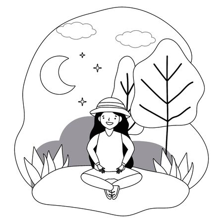 Isolated woman design vector illustrationのイラスト素材