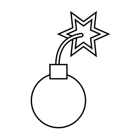 Isolated bomb explosion design vector illustrationのイラスト素材
