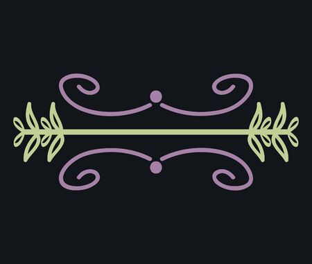 frame edges with lines boho styleのイラスト素材