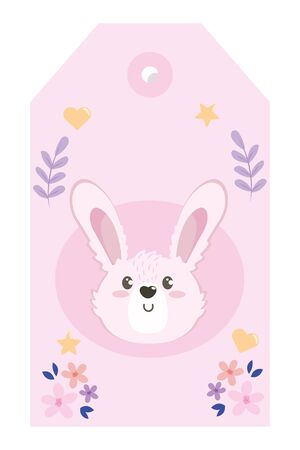 Isolated rabbit cartoon design vector illustrationのイラスト素材