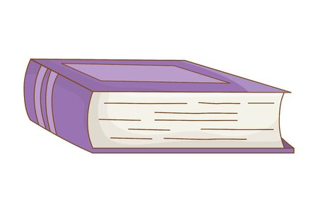 Isolated purple book design vector illustrationのイラスト素材