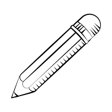 Isolated pencil tool design vector illustrationのイラスト素材
