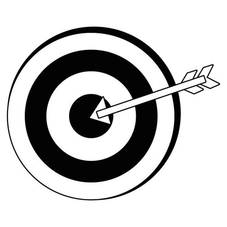 Isolated target with arrow design vector illustrationのイラスト素材