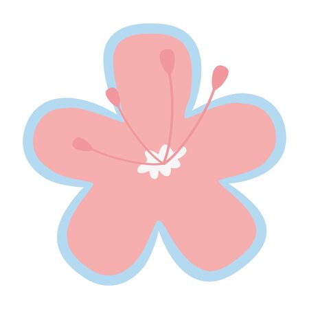 Isolated flower ornament design vector illustrationのイラスト素材
