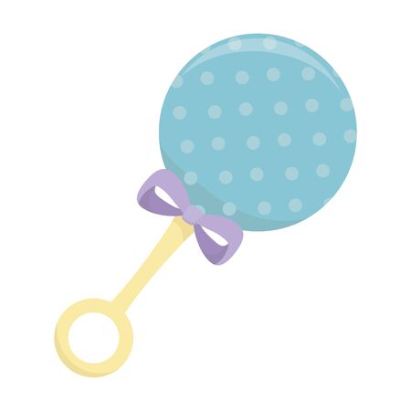 Baby shower symbol design, Invitation party card decoration love celebration arrival and born theme Vector illustrationのイラスト素材