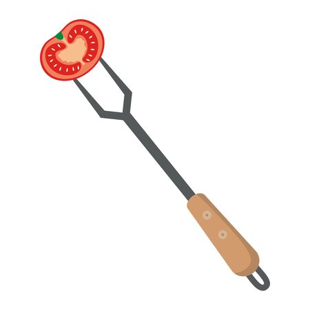 Isolated barbecue fork design vector illustrationのイラスト素材