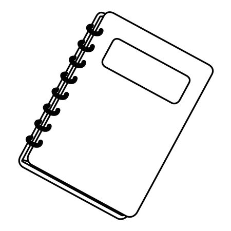 Isolated notebook design vector illustratorのイラスト素材