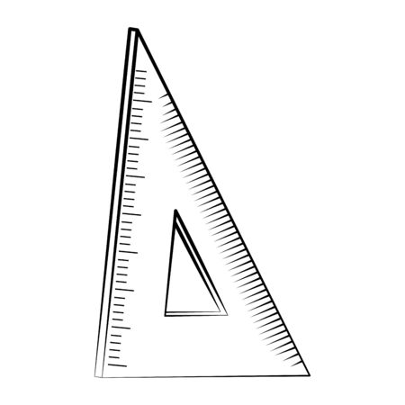 Isolated ruler of school design vector illustrationのイラスト素材