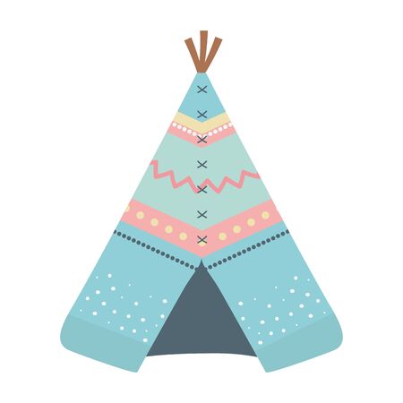 Isolated boho tent vector design vector illustrationのイラスト素材
