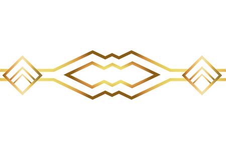 Isolated art deco shape designのイラスト素材