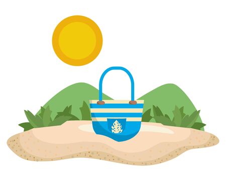 Summer and vacation icon set designのイラスト素材