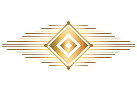 Isolated art deco shape designのイラスト素材