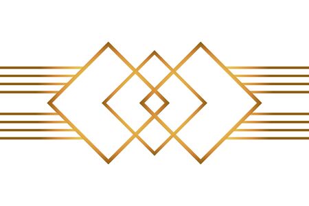 Isolated art deco shape designのイラスト素材