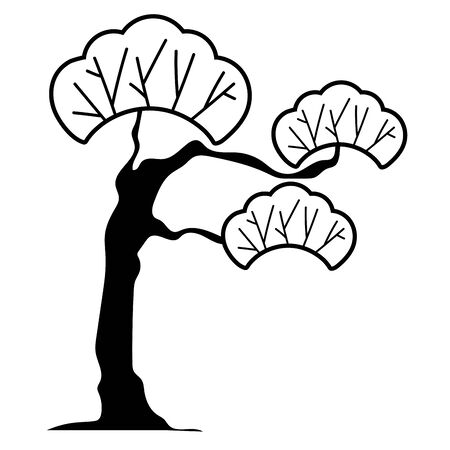 Isolated abstract and season tree designのイラスト素材