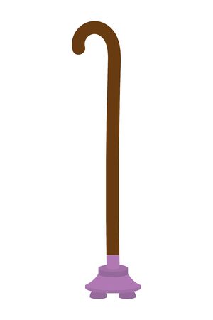 Walking stick design, Blind disabled people medical and health care theme Vector illustrationのイラスト素材
