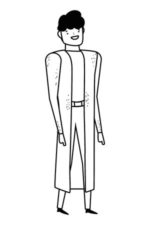 Avatar of a man design, Boy male person human and attractive theme Vector illustrationのイラスト素材