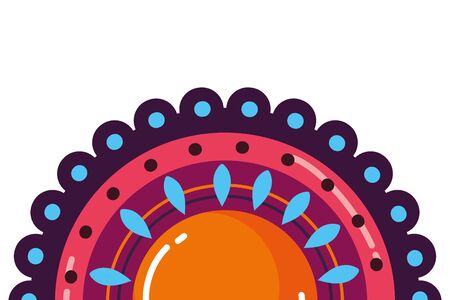 Mandale of bohemic and ornament conceptのイラスト素材