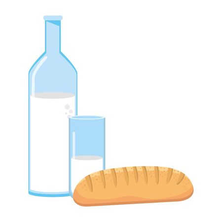 Isolated bread design vector illustratorのイラスト素材
