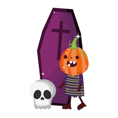 trick or treat - happy halloweenのイラスト素材
