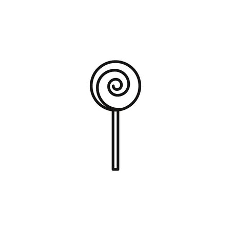 lollipop sweet and candies icon lineのイラスト素材