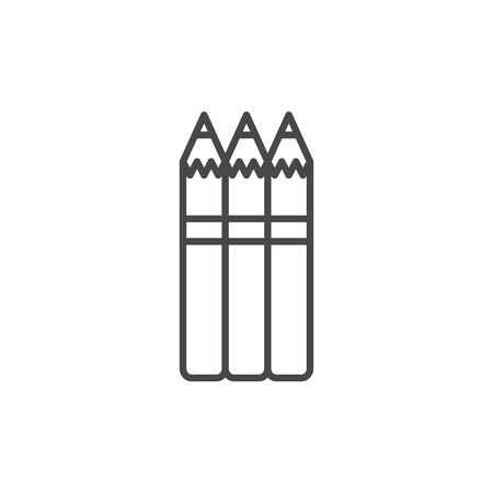 colored pencils design, Tool write office object instrument equipment and draw theme Vector illustrationのイラスト素材