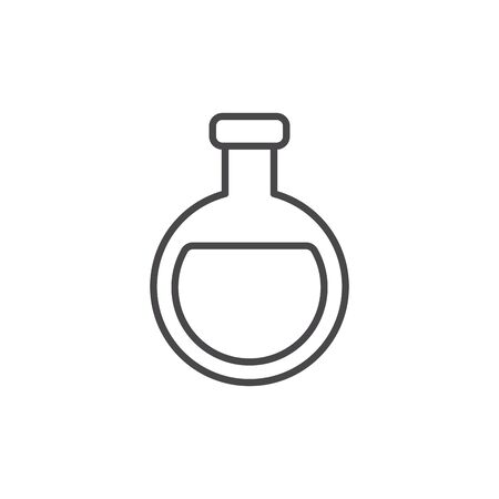 Flask design, Substance science laboratory chemistry research technology and biology theme Vector illustrationのイラスト素材